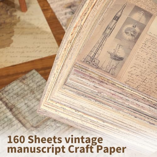 icceemee 160 Sheets of pinstripe Scrapbook Paper, journaling Scrapbook Supplies Craft Collage Paper Set, Junk Journal Bullet Journal Poster Room Decor for Card Making Decorative Gifts - Image 4
