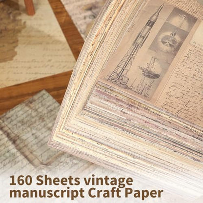 icceemee 160 Sheets of pinstripe Scrapbook Paper, journaling Scrapbook Supplies Craft Collage Paper Set, Junk Journal Bullet Journal Poster Room Decor for Card Making Decorative Gifts - Image 4