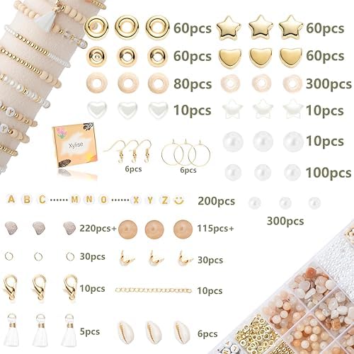 Xylise Jewelry Making Supplies Kit Natural Stone Beads for Irregular Natural Stone with for DIY Craft Bracelet Necklace Earrings for Adults (Pink) - Image 2