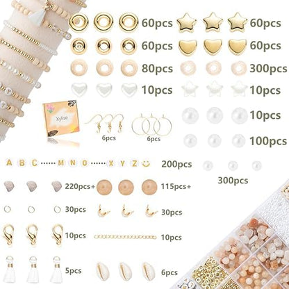 Xylise Jewelry Making Supplies Kit Natural Stone Beads for Irregular Natural Stone with for DIY Craft Bracelet Necklace Earrings for Adults (Pink) - Image 2