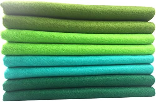 4pcs Thick 1.4mm Soft Felt Fabric Sheet Assorted Color Felt Pack DIY Craft Sewing Squares Nonwoven Patchwork (92x90cm Green) - Image 5