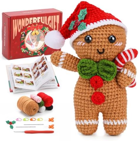 Crochet Kits for Beginners, Crochet Starters Kit with Tools, Storage Box by Pnytty