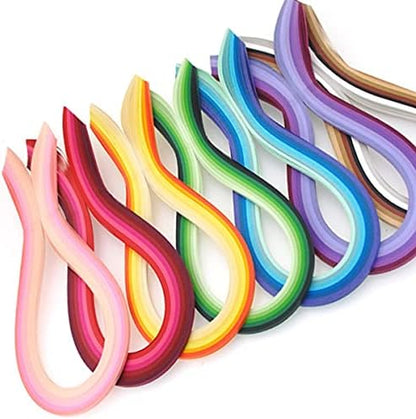 ODETOJOY Quilling Paper Gradient Quilling Strips 3mm Crafts Filigrana Paper 1/8inch Rainbow Color 120pcs Length 21inch (Blue) - Image 7