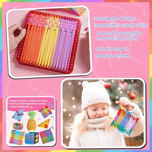 REENLIV Upgraded Weaving Loom Kit Toys for Kids & Adults, DIY Arts & Crafts - Image 2