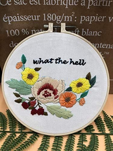Louise Maelys Floral Embroidery Kit for Beginners Saying DIY Craft - Image 4