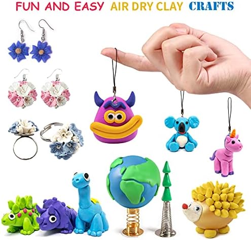 Air Dry Clay 36 Colors, Modeling Clay for Kids, DIY Molding Magic Clay, Toy Gifts for Age 3+ Years Old Boys Girls Kids - Image 5