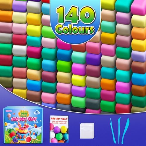 ESSENSON Air Dry Clay 140 Colors, Modeling Clay for Kids - Image 2