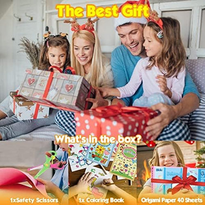 Art Supplies Kit for Kids Ages 5-12, 208-Pack Gifts Art Case Coloring Set, Drawing Kits with Trifold Easel, Arts Set for Girls Boys, Crayons, Markers, Coloring Book, Scissors, Sticker, Origami Paper - Image 6