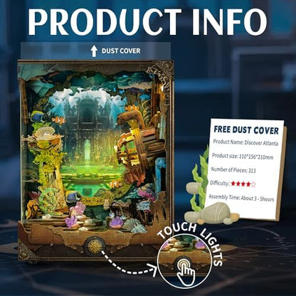 DIY Book Nooks Submarine Underwater Discover Atlanta Tiny Hous Kit - Image 5