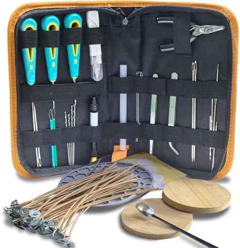 DiaWiew Beginners Candle Making Kit for Adults, Wick Needle for Candle Making for Punching and Inserting Candle Molds Wicks, Candle Making Tools Perfect to Silicone Molds with No Holes for Wicks by DiaWiew