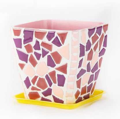 500g/1.1lb Random Color Irregular Ceramics Mosaic Tiles,DIY Making Creative Ceramic Mosaic Tiles for DIY Craft Plates Flowerpots Vases Cups Mosaic Making Supplies (Irregular Rainbow)