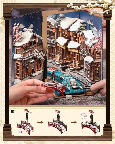 CUTEBEE Book Nook Kit, Japanese DIY Miniature Dollhouse for Adults - Image 5