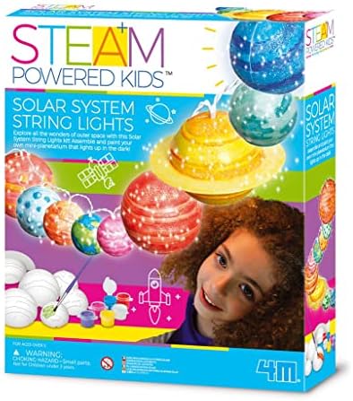 4M DIY Solar System String Lights - Outer Space Art & Craft Kit, Kids 5+ - Image 4