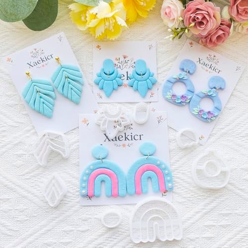 Xaekicr Abstract Shapes Polymer Clay Cutters Set – Clay Cutters for Polymer Molds, Clay Earring and Versatile Tools - Image 5