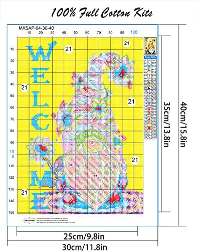 WUSARPLY Gnome Stamped Cross Stitch Kits for Beginners Adults - Image 6