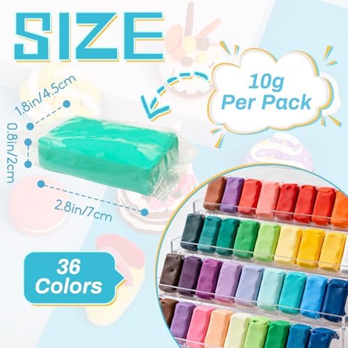 Air Dry Clay 36 Colors,Magic Clay Modeling Clay,DIY Molding Magic Clay - Image 2