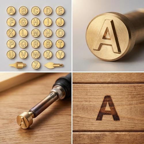 26-Piece Wood Burning Letter Tips Set - Image 5