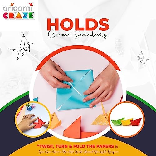 Origami Paper 500 Sheets Premium Quality for Arts and Crafts 6" Square Sheets 20 Vibrant Colours Same Colour on Both Sides 100 Design Ebook Included (See Back of Cover for Download info) - Image 3
