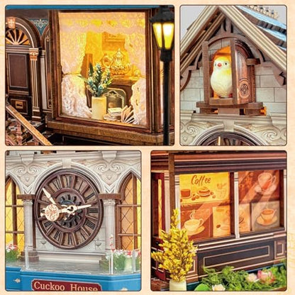 SUNNINO Miniature Dollhouse Kit, Cuckoo House 3D Wooden Puzzles for Adults - Image 6