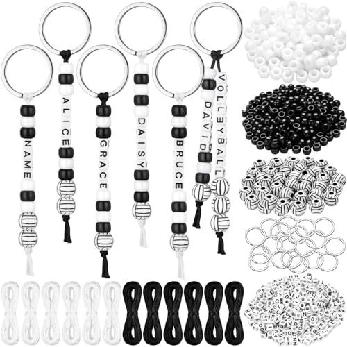 Landical 564 Pcs Volleyball Keychain Making Kit DIY Name Bead Craft Cute by Landical