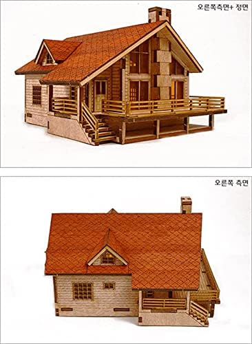 Desktop Wooden Model Kit Garden House A with a Large Deck by YOUNGMODELER by Young Modeler - Image 4