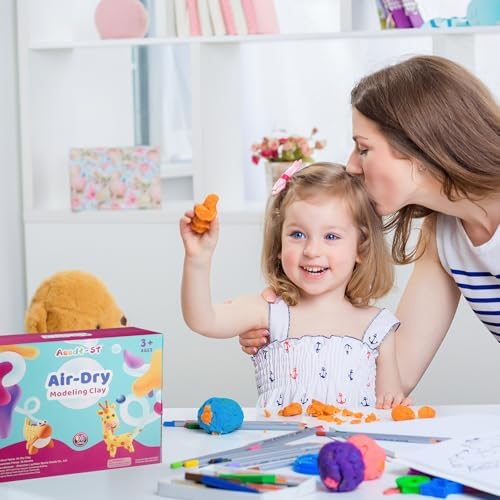 Aestd-ST Air Dry Clay 90 Colors, Modeling Clay for Kids, DIY Magic Clay - Image 5