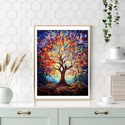 HITO Tree of Life Paint by Numbers Kit for Adults 16x20 Inch Frameless - Image 4