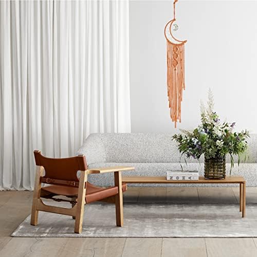 JeogYong Macrame Kit, DIY Moon Dream Catcher Macrame Kits for Kids & Adults Beginners, Includes Metal Hoop Rings Macrame Cord or More Craft Supplies and Materials for Bohemian Wall Decor Dreamcatcher - Image 4