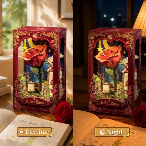 CUTEBEE The Little Prince Book Nook Kit DIY Miniature House for Adults - Image 5