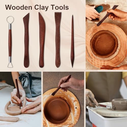 Amrules 43 Pcs Polymer Clay Sculpting Tools Kit for Adults, Red - Image 3