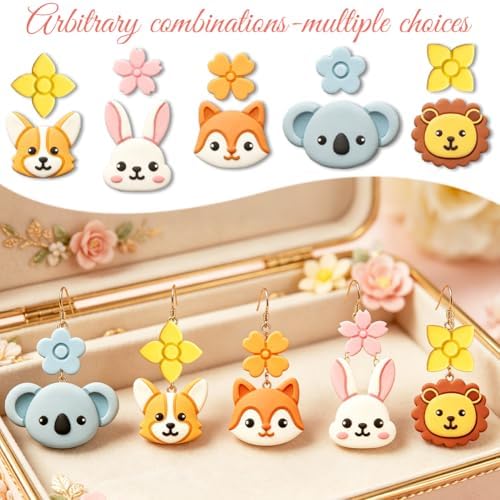 ORIGACH 32 Pcs Mixed Animal Head Polymer Clay Cutters Set - Image 4