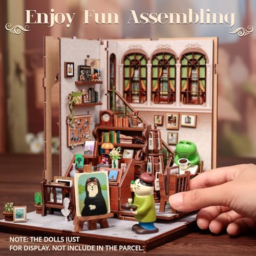 Cutefun Book Nook Kit - DIY Miniature Dollhouse Kit for Adults and Teens - Image 4