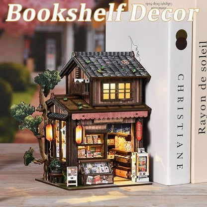 ISSEVE Book Nook Kit, Japanese Miniature House Kit Dollhouse for Adults - Image 6