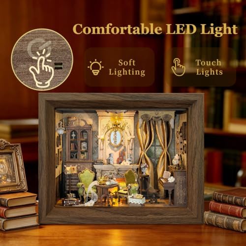 Book Nook Kit DIY Miniature House 3D Wooden Puzzle - Glimmer Hall - Image 5