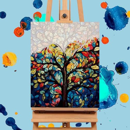 Paint by Numbers Kit for Adults, Tree of Life Acrylic Canvas Painting Set - Image 4