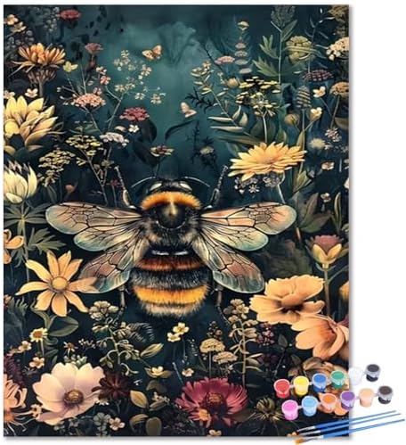 Bee Paint by Numbers Kit for Adults, Bee Paint by Number for Adult 16x20 in by Unknown