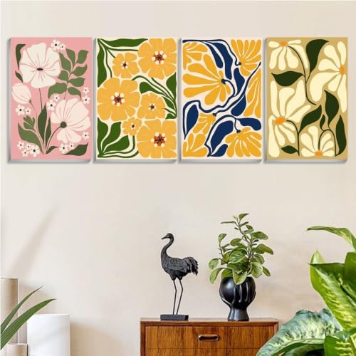 Flower Paint by Number for Adults, Paint by Numbers Kit for Adults 8x12 in - Image 2