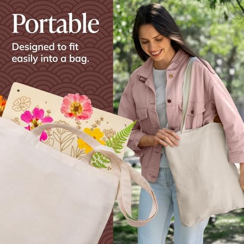 DIY Gift Kits Flower Press Kit - 20 Layers - 2 Sets of 10x10 Inch Wooden Panels - Easy Dried Flower Crafting and Preservation - Adult Beginner Gift Set - Image 6