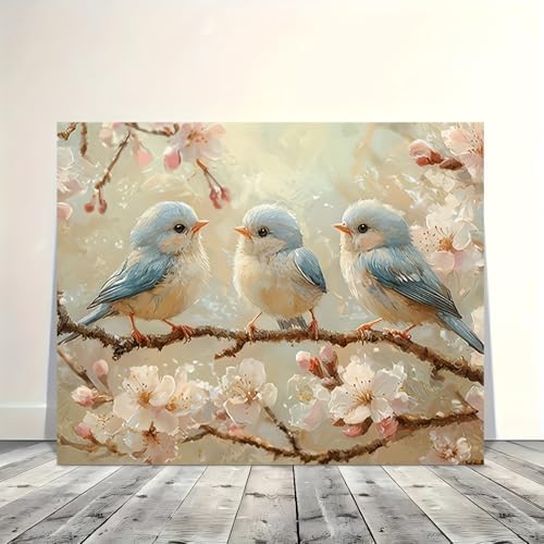 Clendo Bird Paint by Numbers Kit for Adults Beginner, Adult's Paint by Number Kits On Canvas, DIY Oil Painting Kits for Home Wall Decor 16x20 Inch - Image 3
