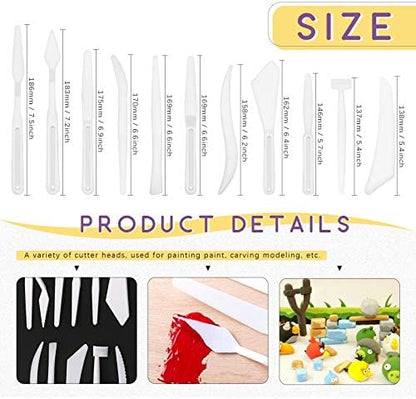Swpeet 36Pcs Modeling Clay Sculpting Tools Kits, Ball Stylus Tool, Pottery Tools, Rubber Tip Pens, Plastic Clay Tools,Sculpting Kit for Making Modeling Clay Cake Fondant Decoration,Clay,Ceramics - Image 2