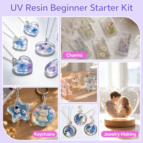 UV Resin with Light 8 LED, 100g Hard Type UV Epoxy Resin Kit - Image 7