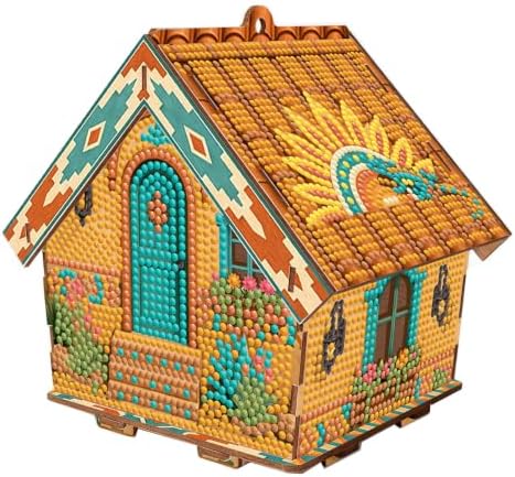 FRANDEK DIY Wooden House Diamond Art Kit for Adults (Tropical Cactus) by FRANDEK