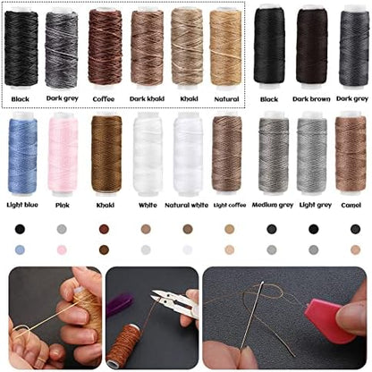 BUTUZE Upholstery Repair Kit, Leather Sewing Kit, Sewing Waxed Thread - Image 4