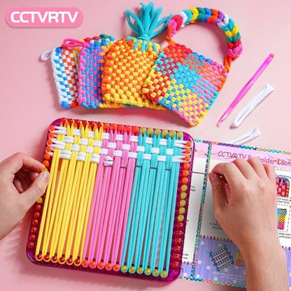 CCTVRTV Weaving Loom Kit Toys for Kids and Adults, DIY Arts and Crafts - Image 3