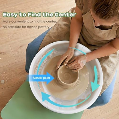 Huanyu Pottery Wheel Machine 10" with Foot Pedal for Adults Beginners - Image 5