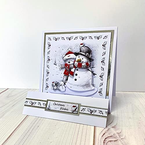 Katy Sue Christmas Selection Die-Cut Decoupage Pack. Contains 24 Pre-Cut Die Cut Decoupage Paper Sheets for Your Christmas Card Making Supplies. 3 Copies of 8 Different Christmas & Holiday Designs - Image 5