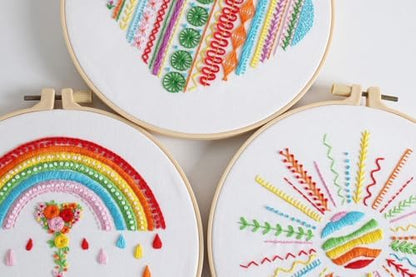 Konrisa Easy Embroidery Kit for Beginners Stamped Embroidery Starter Kit DIY Sewing Needlepoint Cross Stitch for Adults, Stitch Practice Kit 3 Embroidery Fabric Pattern - Image 7