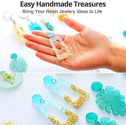Piccassio Epoxy Resin Kit for Beginners – 208-Piece Jewelry Making & Craft Kit with Molds, Dried Flowers, Glitter & Tools – Complete Starter Set for Keychains, Bookmarks, Pendants & DIY Resin Art - Image 2