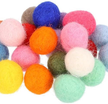 PATIKIL Wool Felt Balls Beads Wool Felting Pom 1.5cm 15mm Green for Home Decor DIY Crafts Handcrafts Project Pack of 20 - Image 3