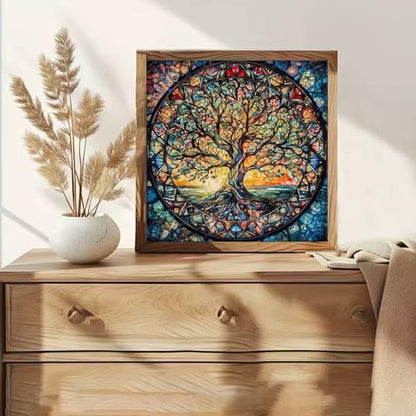 GEMOUJ Paint by Numbers Kits for Adult, Tree of Life Paint by Numbers Kit for Adults Beginners, DIY Tree Acrylic Painting on Canvas for Adult, Home Wall Decor 16 x 16 inch - Image 4